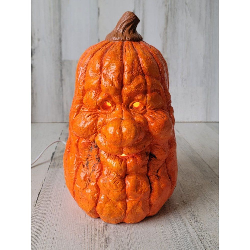 Accents unlimited unique old‎ pumpkin light up grandma Halloween vintage